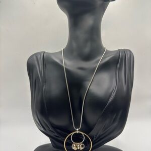 Baer SF Vintage mixed metal statement necklace